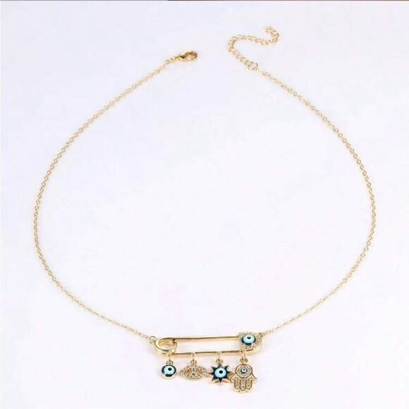 Anthropologie Jewelry - Evil Eye Charm Necklace Q833